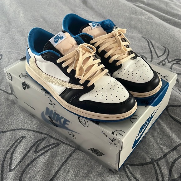 travis scott fragment jordan 1 low - Picture 1 of 5